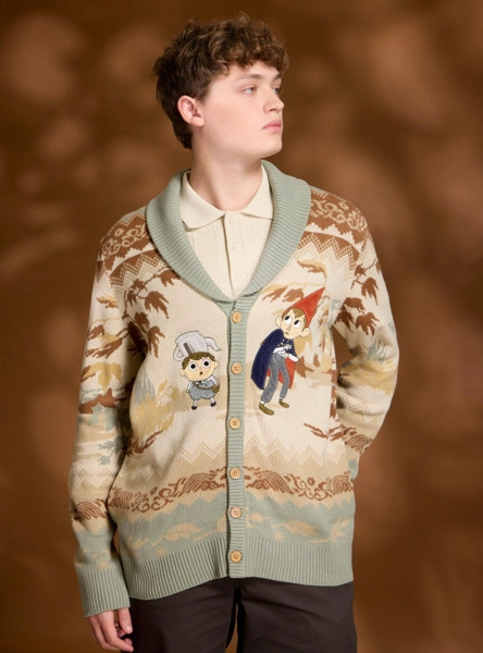 Over The Garden Wall Wirt & Greg Leaves Collared Cardigan