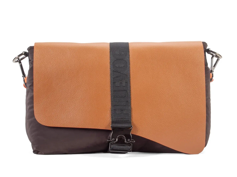 Jude - Orange/Brown | Sporty crossbody bag with handle | Fluevog Shoes