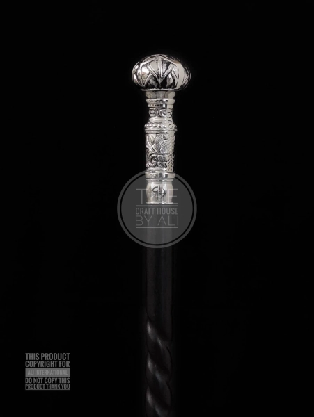 Victorian Walking cane brass walking stick sterling silver looking like cane jogging cane walking stick cane stick walking