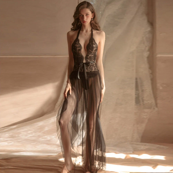 Amorino Irresistible Crotchless Teddy Set