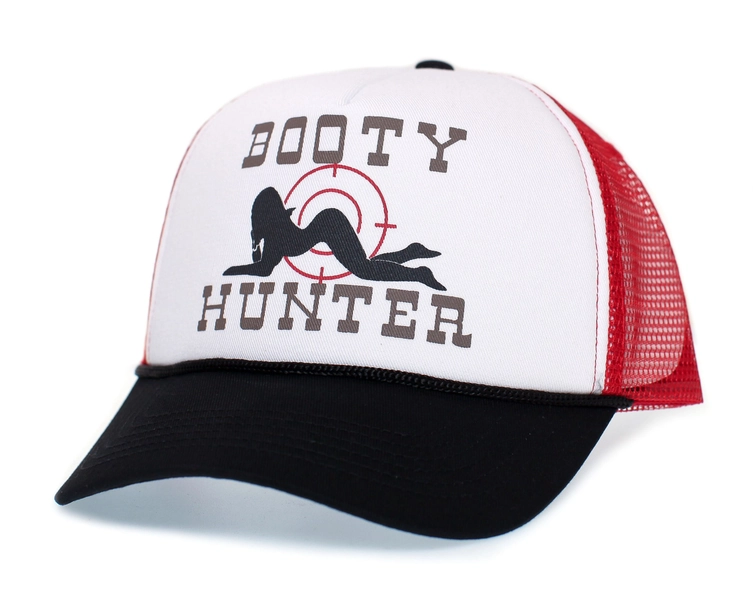 Booty Hunter Hat Curved Bill Funny Adult One-size Trucker Cap Multi Colors