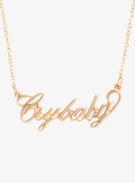 Crybaby Nameplate Necklace