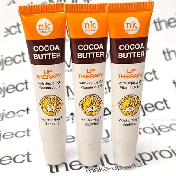3 Pack Bundle of Cocoa Butter Lip Therapy for Moisturizing and Nourishing your Dry and Chapped Lips
