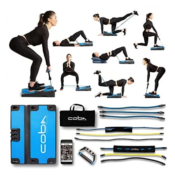 
                            CoBa GLUTE Trainer - Full Home Workout System, Core & Booty Exercise Machine, Resistance Band Full Body Trainer
                        
