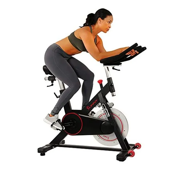 
                            Sunny Health & Fitness Magnetic Indoor Cycling Bike with 44 lb Flywheel and Large Device Holder
                        