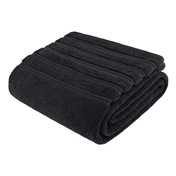 
                            American Soft Linen 100% Genuine Turkish Cotton, Large Jumbo Bath Towel 35x70 Premium & Luxury Towels for Bathroom, Maximum Softness & Absorbent Bath Sheet Black
                        