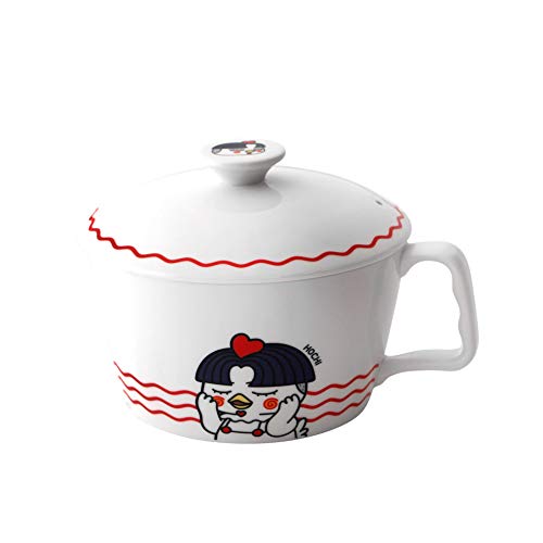 ZEN Buldak Hot Chicken Flavor(Samyang) Noodle Bowls Set w/cover (Large) - Large