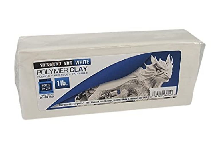 Sargent Art Polymer Baking Clay, White