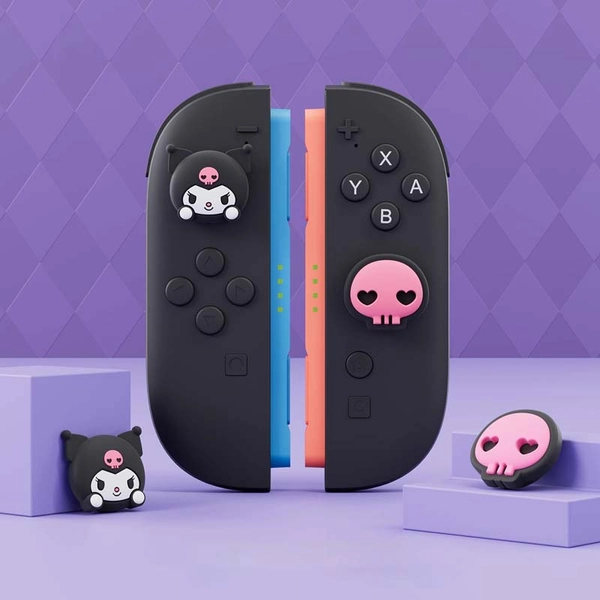 Official Kuromi Switch 2 Thumb Grip Caps Kawaii Nintendo Switch 2 Accessories
