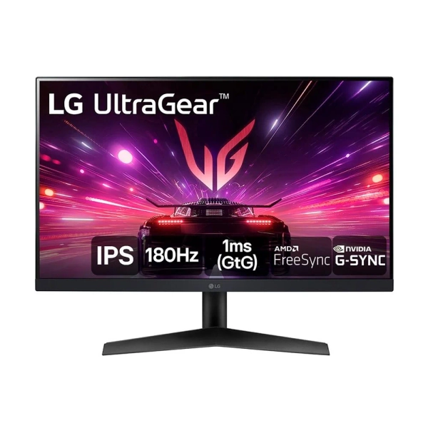 Monitor Gamer LG UltraGear 24" FHD, IPS, 180Hz, 1ms GTG, HDR10, DisplayPort e HDMI, AMD FreeSync, NVIDIA G-SYNC, Preto - 24GS60F-B