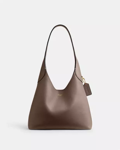 Brass/Dark Stone Brooklyn Shoulder Bag 28