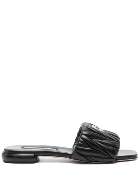 miumiu leather sandals