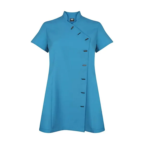 Black Beauty Tunic Spa Salon Beautician Tunic Nail Massage Therapist Black Uniform (Sizes Range 8-22)