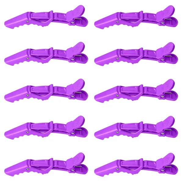 Crocodile Hair Clips, 10 Pcs Non-Slip Hairdressing Clips, Hairdressing Positioning Hair Clip for Women Salon Home Use