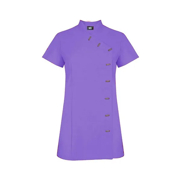 Black Beauty Tunic Spa Salon Beautician Tunic Nail Massage Therapist Black Uniform (Sizes Range 8-22)
