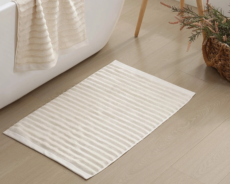 Turkish Cotton Rib Bath Mat