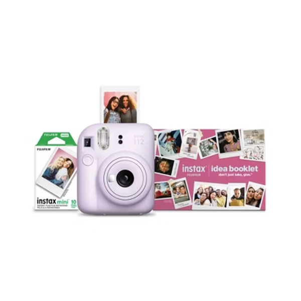 Fujifilm Instax Mini 12 Bundle - Purple: Instant Film Camera with Built-In Flash