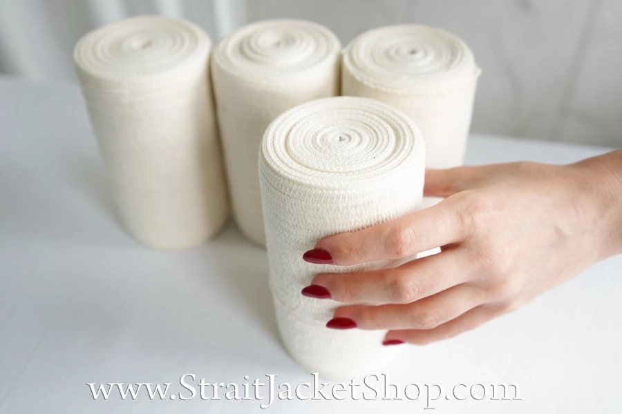 Mummification Bandages - Set of 4 Extra Long Bandages  / Mummified / Wrap /Mummy / Reusable / Mummy Costume