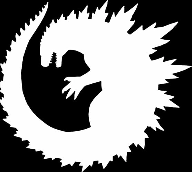 G Monster Vinyl Decal Sticker for Car Truck Motorcycle Window Bumper Wall Laptop Size- 5.5 inch Wide Gloss White AG-555