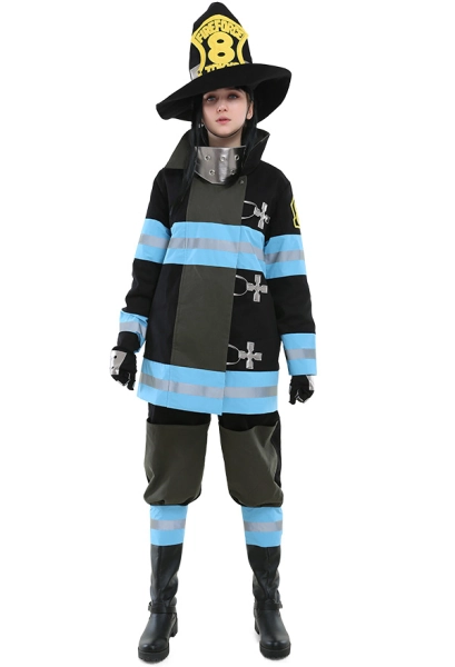 Fire Force Shinra Kusakabe Arthur Boyle Maki Tamaki Fire Soldier Uniform Cosplay Costume for Women and Men