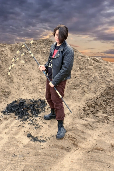 Fire Scythe Foldable Prop