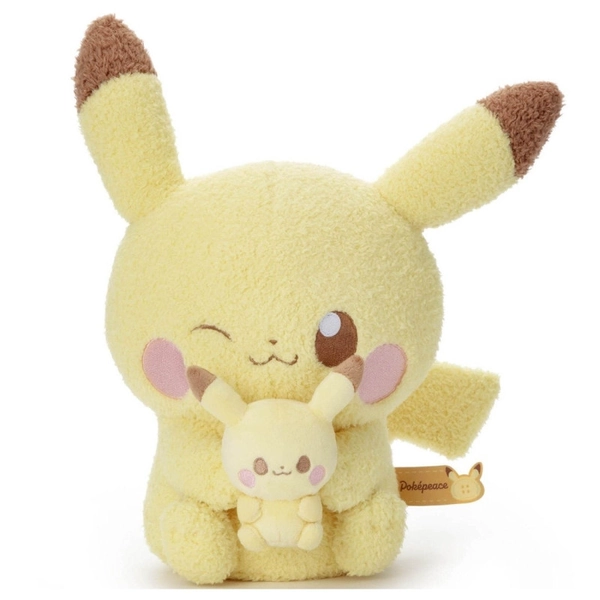 Plush Pikachu with Mini Plush Ver. Pokémon Poképeace