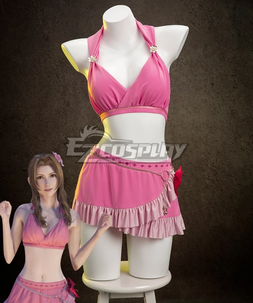 FF7R Aerith Gainsborough Swimsuit Cosplay