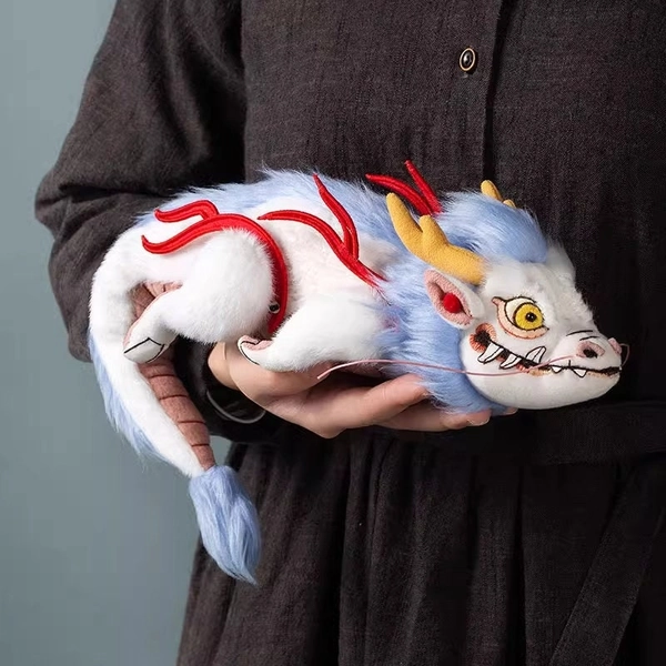 White Dragon Handmade Plush