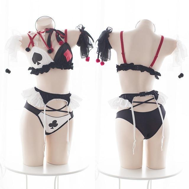 Joker Lingerie Set - Full Outfit, Without Stockings
