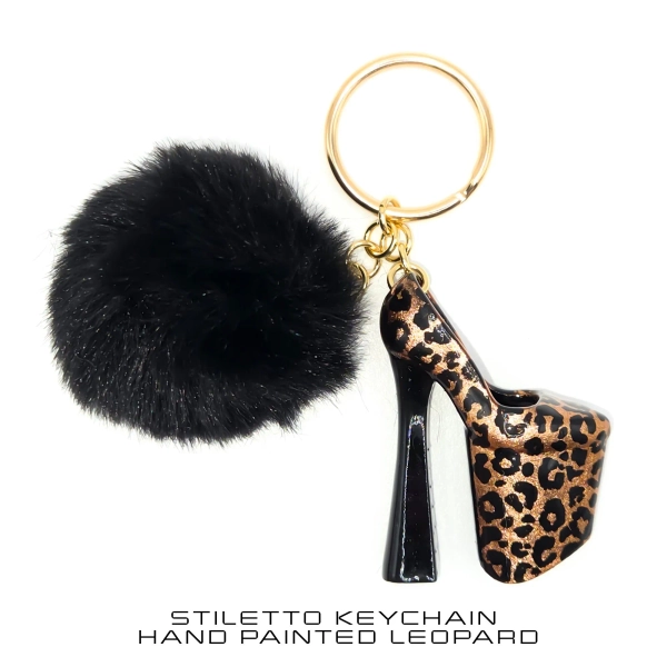 Miniature Platform High Heel Keychain