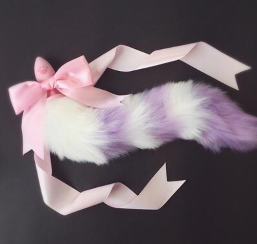 Silky Ribbon Fox Tail Plugs 