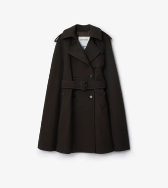 Cashmere Trench Cape
