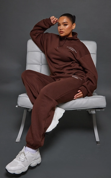  Chocolate Printed Cuff Joggers