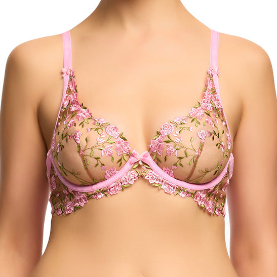 Rosewyn Plunge Bra - Charming Pink | Charming Pink / 14/36E