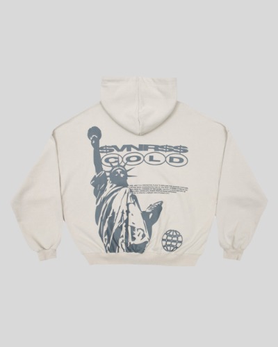LIBERTY HOODIE PALE GREY | M