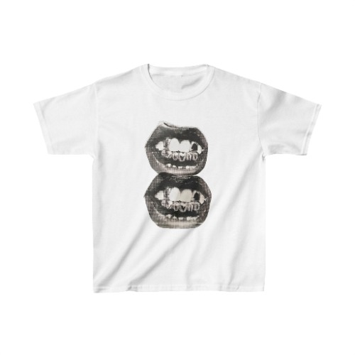 ''Double Grillz'' Baby Tee | XS / White
