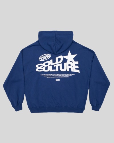 DOWN TO LUCK HOODIE BRIGHT BLUE | M