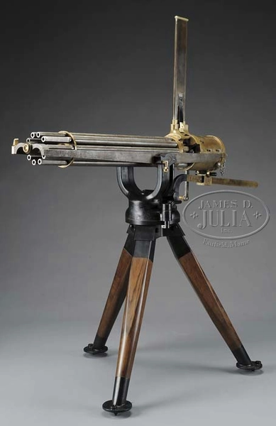 RARE MODEL 1890 GATLING GUN. - James D. Julia, Auctioneers