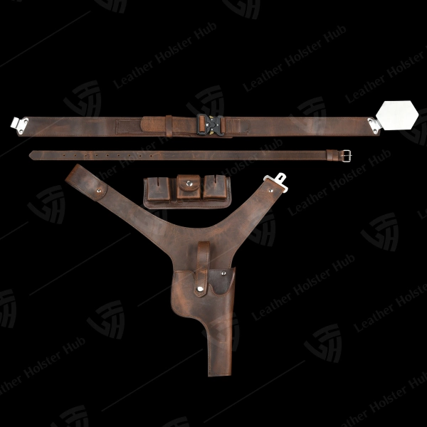 Solo Leather Gun Holster Belt
