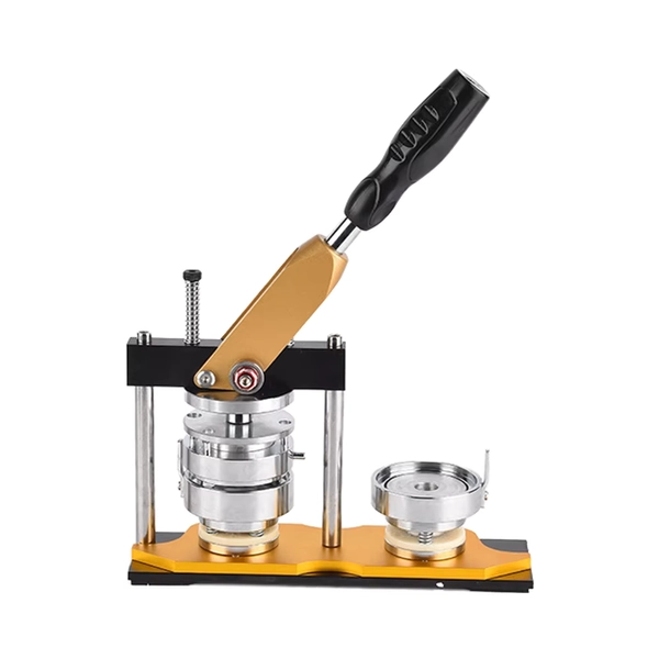 25mm-75mm Automatic Round Button Badge Making Machine Used for Restaurant Industries Manual DIY Steel Button Badge Maker