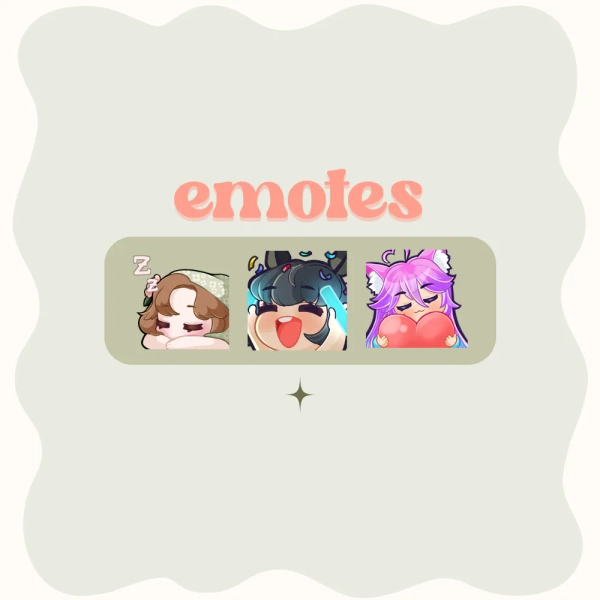 Set of Four Emotes by 🌷| Starsprig