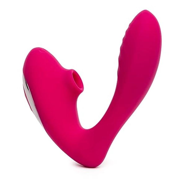 Lovehoney Indulge Clitoral Sucking Toy - Vibrating Sex Toy for Clit and G-spot Double Stimulation - Waterproof Sucker Vibrator - Silicone Vibrating Adult Sex Toys for Women