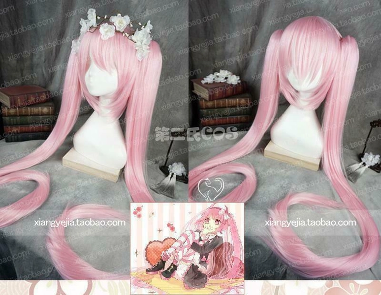 DanganRonpa Dangan Ronpa Utsugi Kotoko pink Cosplay Party Hair Wigs 