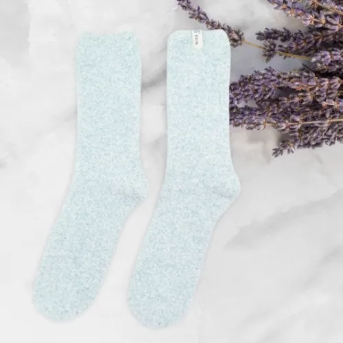 Warm, fluffy bed time socks