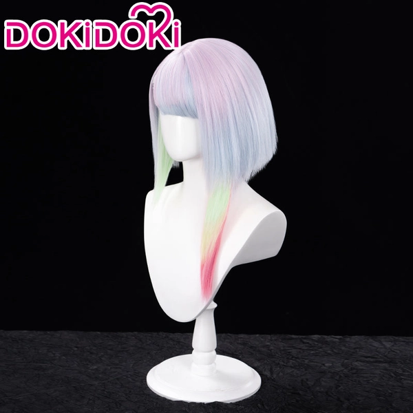 【 Normal Ver】DokiDoki Anime Cosplay  Short Straight Wig Pink Hair