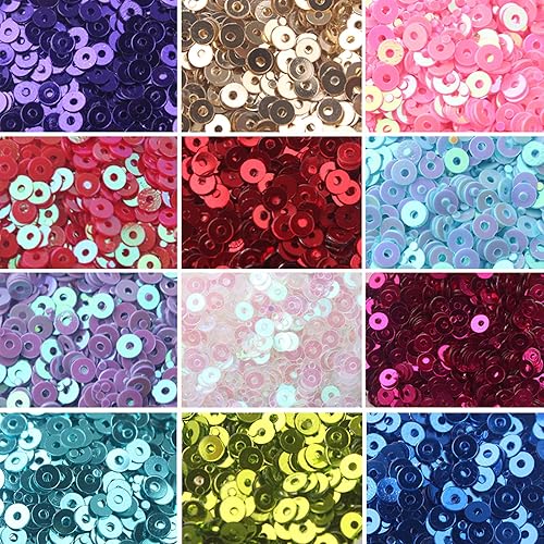 3mm Mini Flat Sequins 17500pcs for Embroidery