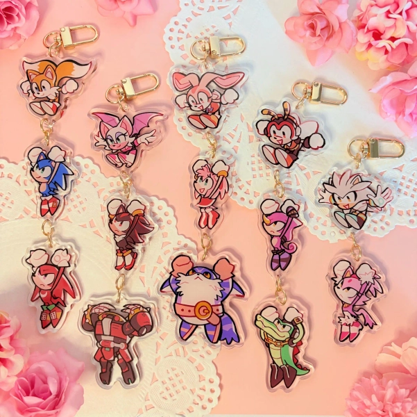 Heroes Acrylic Dangling Charms