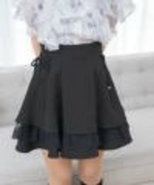 レーシーティアードミニスカート