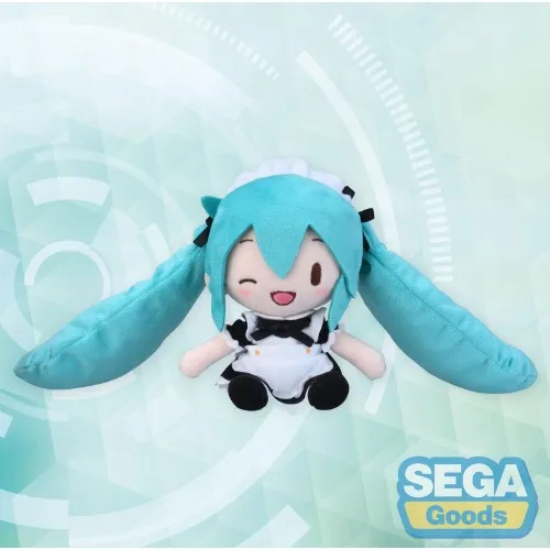 Peluche Hatsune Miku Project Diva Arcade Fuwa Petit: Miku Maid Ver. (EX)