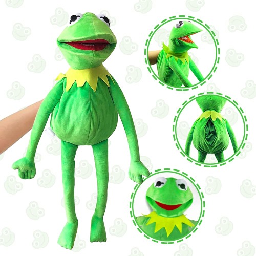Kermit The Frog Puppet, The Puppet Movie Show Soft Stuffed Plush Toy，Christmas Thanksgiving Birthday Gift Ideas for Boys and Girls- 24 Inches - 